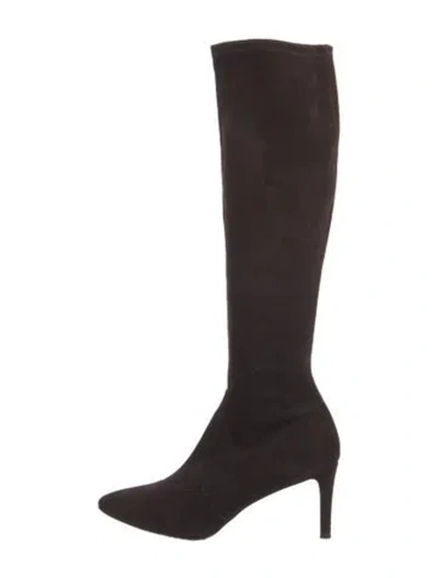 Pre-owned Stuart Weitzman Suede Boots In Brown