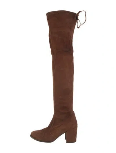 Pre-owned Stuart Weitzman Suede Boots In Brown