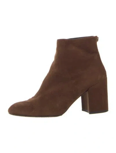 Pre-owned Stuart Weitzman Suede Boots In Brown