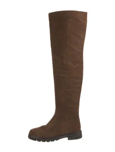 Pre-owned Stuart Weitzman Suede Boots In Brown