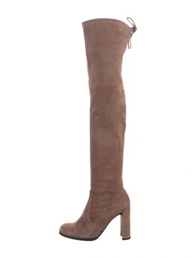 Pre-owned Stuart Weitzman Suede Boots In Brown