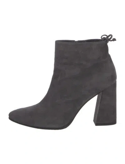 Pre-owned Stuart Weitzman Suede Boots In Gray