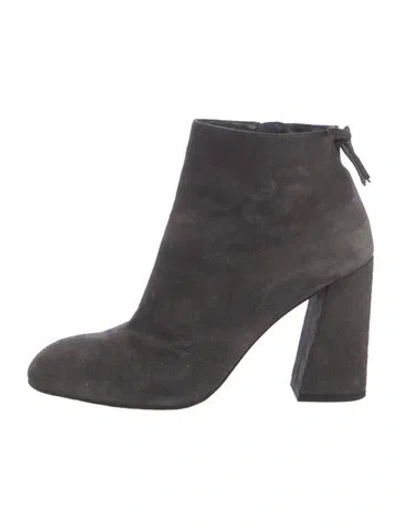 Pre-owned Stuart Weitzman Suede Boots In Gray