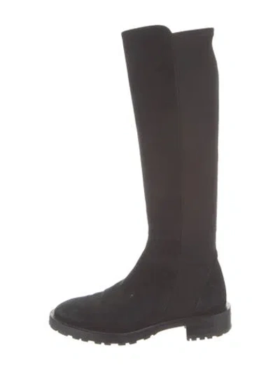 Pre-owned Stuart Weitzman Suede Boots In Gray
