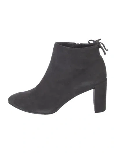 Pre-owned Stuart Weitzman Suede Boots In Gray