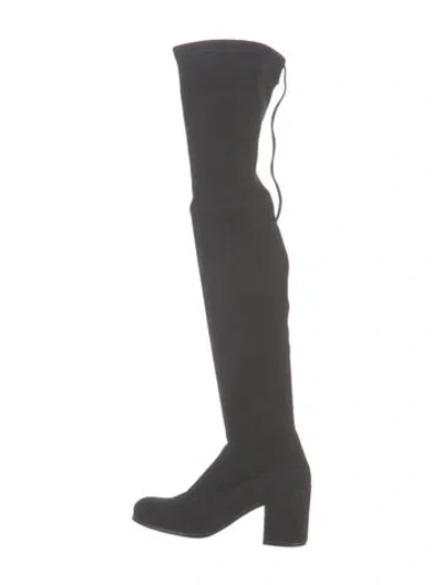 Pre-owned Stuart Weitzman Suede Boots In Gray