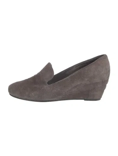 Pre-owned Stuart Weitzman Suede Boots In Gray