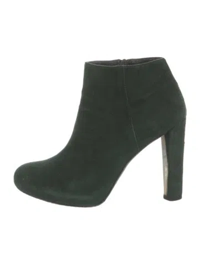 Pre-owned Stuart Weitzman Suede Boots In Green