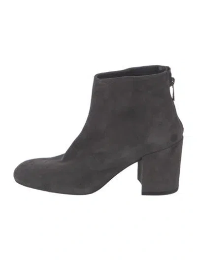 Pre-owned Stuart Weitzman Suede Boots In Grey
