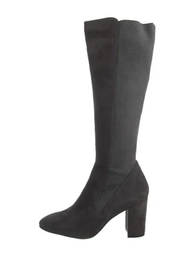 Pre-owned Stuart Weitzman Suede Boots In Grey
