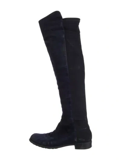 Pre-owned Stuart Weitzman Suede Boots In Multi