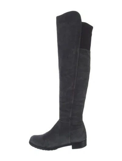 Pre-owned Stuart Weitzman Suede Boots In Multi