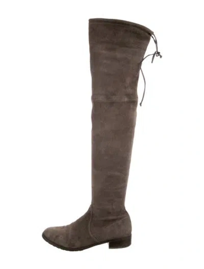 Pre-owned Stuart Weitzman Suede Boots In Multi