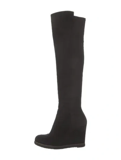 Pre-owned Stuart Weitzman Suede Boots In Multi