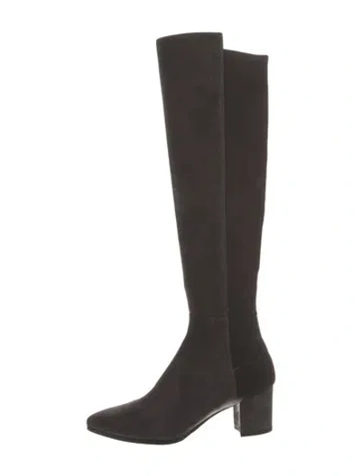Pre-owned Stuart Weitzman Suede Boots In Multi