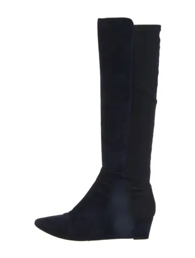 Pre-owned Stuart Weitzman Suede Boots In Multi