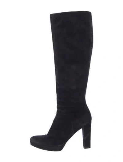 Pre-owned Stuart Weitzman Suede Boots In Multi