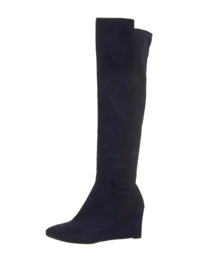 Pre-owned Stuart Weitzman Suede Boots In Multi