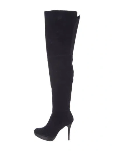Pre-owned Stuart Weitzman Suede Boots In Multi