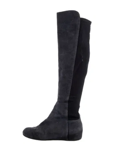 Pre-owned Stuart Weitzman Suede Boots In Multi