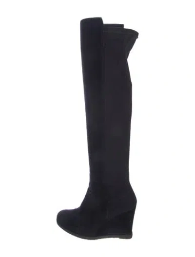 Pre-owned Stuart Weitzman Suede Boots In Multi