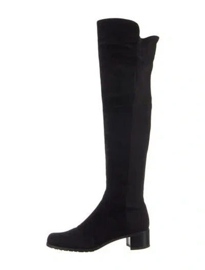 Pre-owned Stuart Weitzman Suede Boots In Multi