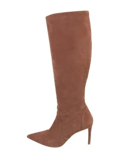 Pre-owned Stuart Weitzman Suede Boots In Multi