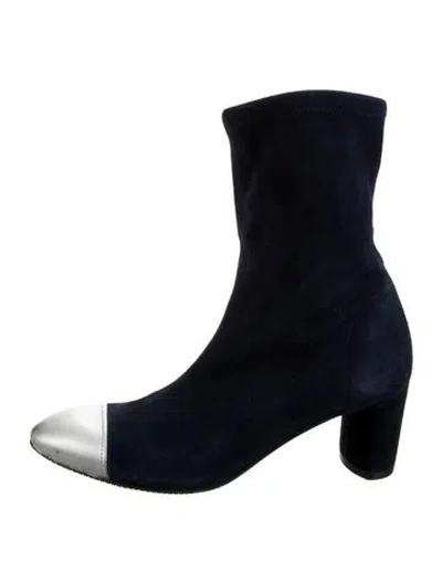 Pre-owned Stuart Weitzman Suede Boots In Multi