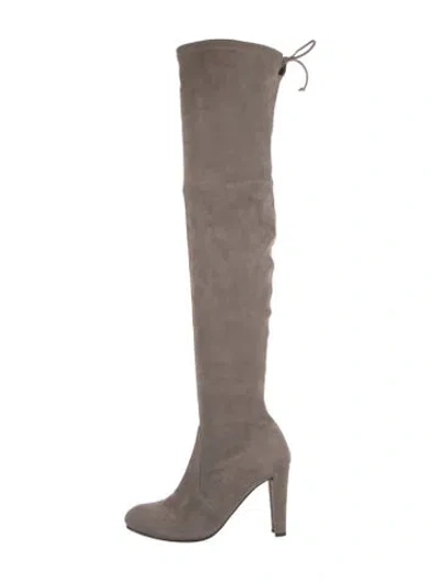 Pre-owned Stuart Weitzman Suede Boots In Pink