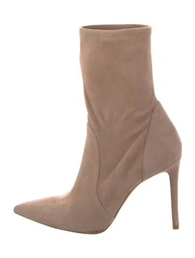 Pre-owned Stuart Weitzman Suede Boots In Pink