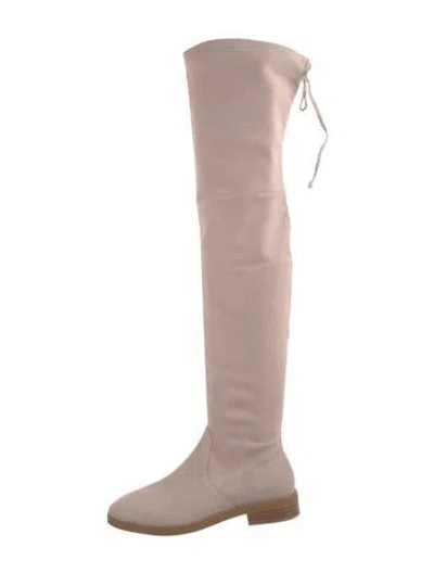 Pre-owned Stuart Weitzman Suede Boots In Pink