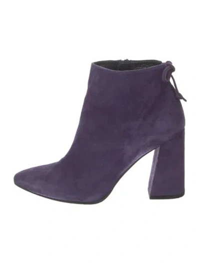 Pre-owned Stuart Weitzman Suede Boots In Purple