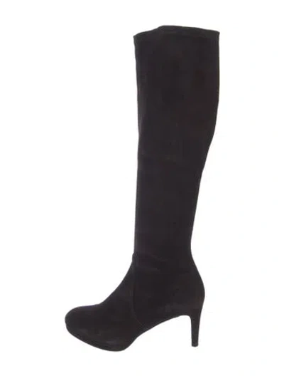 Pre-owned Stuart Weitzman Suede Boots In Purple
