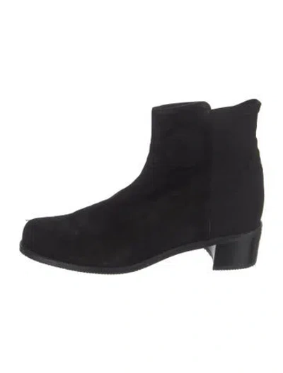 Pre-owned Stuart Weitzman Suede Chelsea Boots In Blue