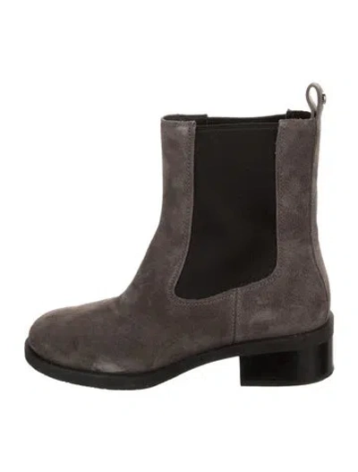 Pre-owned Stuart Weitzman Suede Chelsea Boots In Brown
