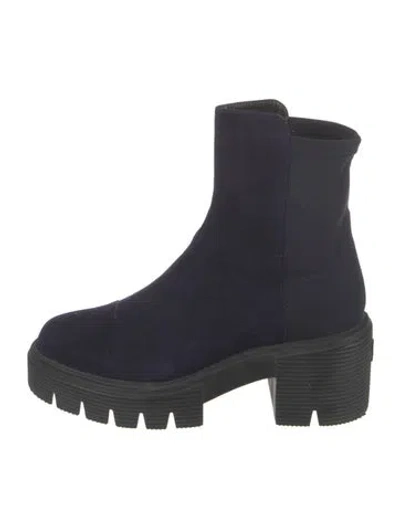 Pre-owned Stuart Weitzman Suede Chelsea Boots In Multi