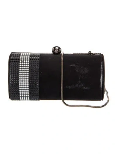 Pre-owned Stuart Weitzman Suede Clutch In Black