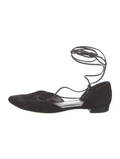 Pre-owned Stuart Weitzman Suede D'orsay Flats In Multi