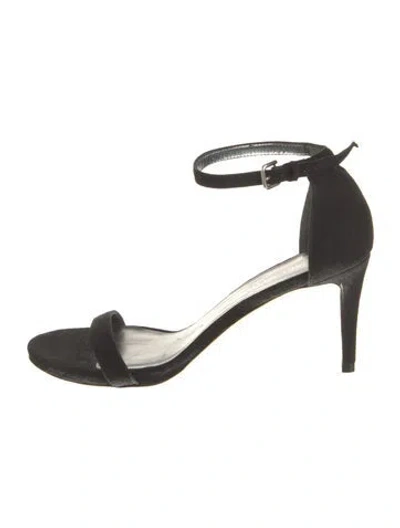 Pre-owned Stuart Weitzman Suede D'orsay Pumps In Black