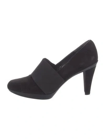 Pre-owned Stuart Weitzman Suede D'orsay Pumps In Blue
