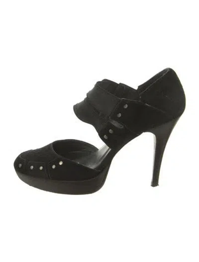 Pre-owned Stuart Weitzman Suede D'orsay Pumps In Green