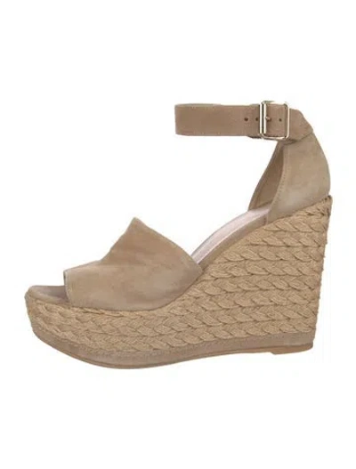 Pre-owned Stuart Weitzman Suede D'orsay Pumps In Neutral