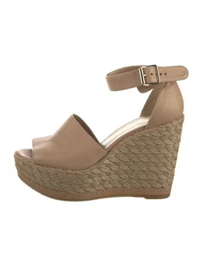 Pre-owned Stuart Weitzman Suede D'orsay Pumps In Neutral