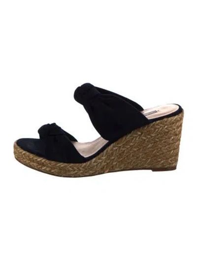 Pre-owned Stuart Weitzman Suede Espadrilles In Blue