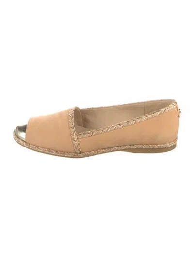 Pre-owned Stuart Weitzman Suede Espadrilles In Neutral