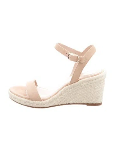 Pre-owned Stuart Weitzman Suede Espadrilles In Neutrals