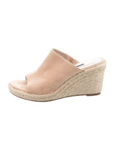 Pre-owned Stuart Weitzman Suede Espadrilles In Neutrals