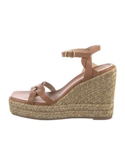 Pre-owned Stuart Weitzman Suede Espadrilles In Pink