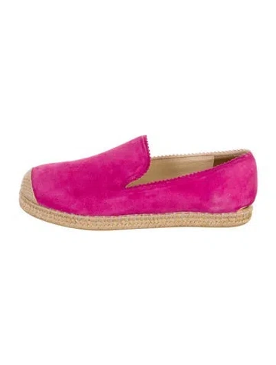 Pre-owned Stuart Weitzman Suede Espadrilles In Purple