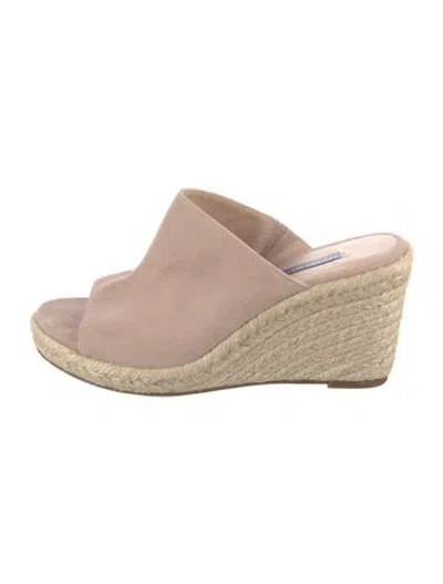 Pre-owned Stuart Weitzman Suede Espadrilles In Purple
